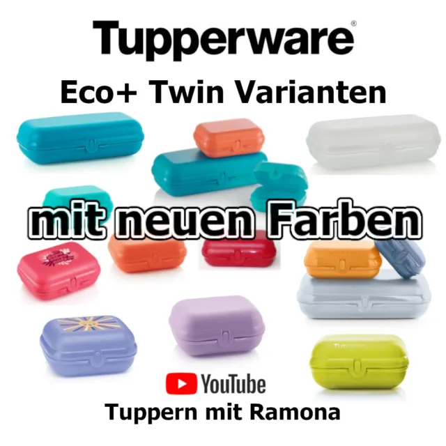 Tupperware Eco+ Twin Box Varianten Twins, Brotdose, Lunchbox, Snackbox neu/OVP