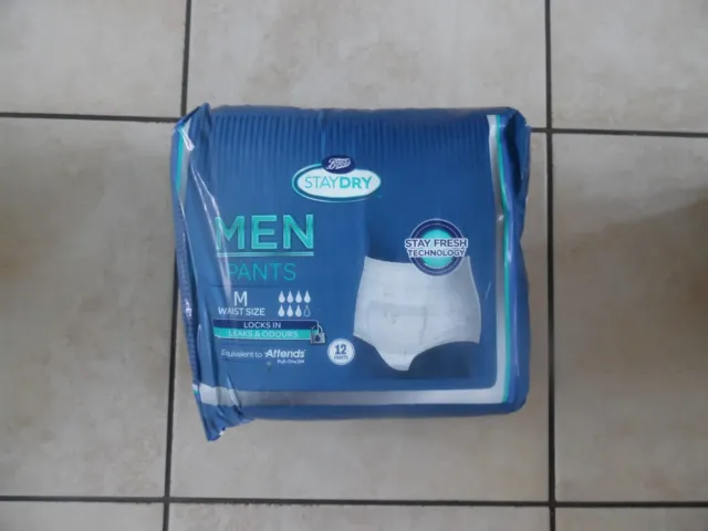 BOOTS STAY DRY Men Incontinence Pants Size Medium 500  PicClick UK
