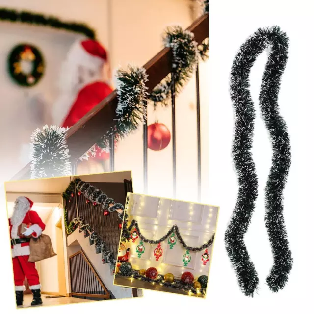 2m Luxury Chunky Tinsel Christmas Tree Decoration Xmas Garland Colour Decor