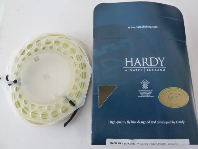 Hardy Mach Spey Wf8/9        Sink Tip New Box Damaged, Bargain,