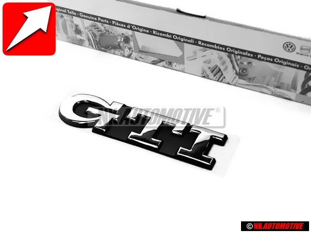 Genuine VW GTI Rear Trunk Boot Badge Emblem Chrome - 1H6853687AJZ10