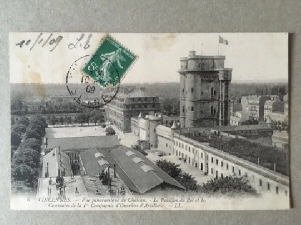 CPA VINCENNES (94) CHATEAU PAVILLON DU ROI, CASEMATES 1è Cie OUVRIERS ARTILLERIE