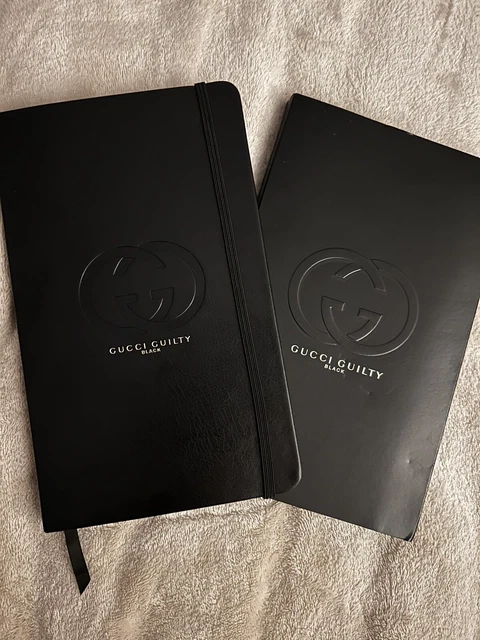 Genuine Gucci Guilty Black Leather Notebook A5 Diary Journal