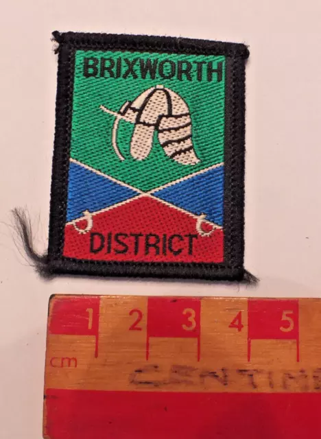 Vintage Boy Scouts Brixworth District County Area Badge (N)
