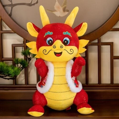 2024 CHINESE ZODIAC Chinese Dragon Doll Year of the Dragon Mascot Plush