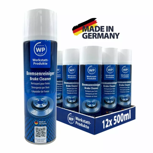 12x MW Bremsenreiniger Spraydose 360° Ventil Teilereiniger Entfetter Spray 500ml