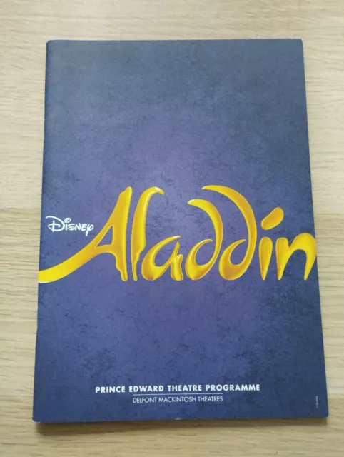 Disneys Aladdin - London West End Theatre Programme 2018