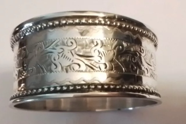 Antique Silver Hallmarked Napkin Ring Birmingham 1892