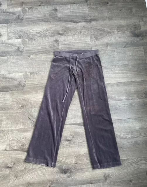Vintage Juicy Couture Track Pants small Basic Purple Y2K Wide Leg Low Rise