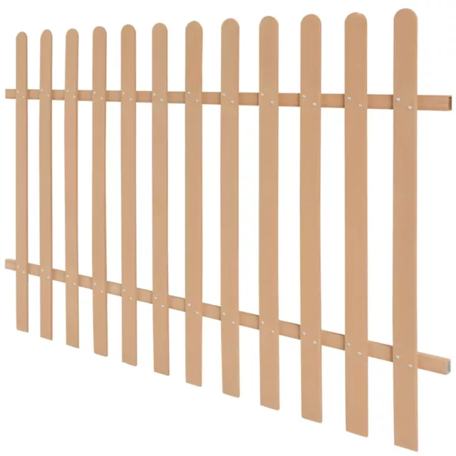 Outdoor Garden Fence Panel Barrier WPC Picket Fence 200 x 120  Brown New R3A4 2