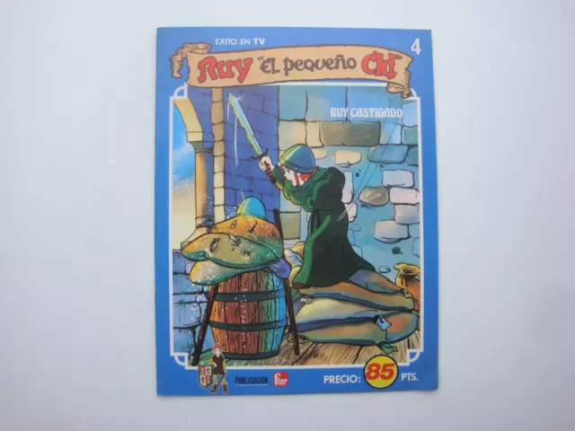 Livre ancien espagnol cartonné dessin animé Rody Le petit Cid Ruy el pequeno n°4