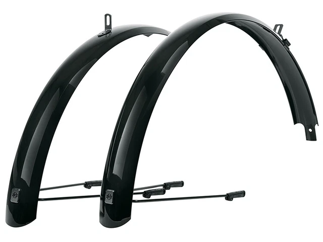 SKS Schutzblech-Set BLUEMELS BASIC 24" Kunststoff schwarz B 60mm mit Streben