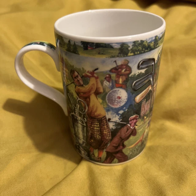 JAMES SADLER FINE Bone China Mug 'Sporting Heroes' Golf Henry Cotton £9