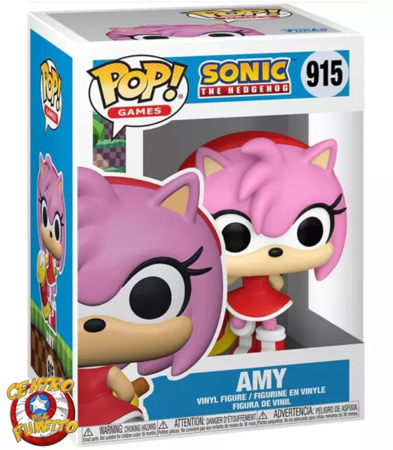 Funko Pop! Games - Sonic The Hedgehog 915 - Amy - Vinyl Figure