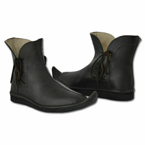 Bottes en cuir Viking Chaussures Renaissance médiévales SCA LARP Cosplay
