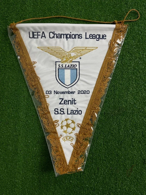 Fanion Lazio Inter Match Worn - Banderin - Occasion - Pas De Maillot Inclus