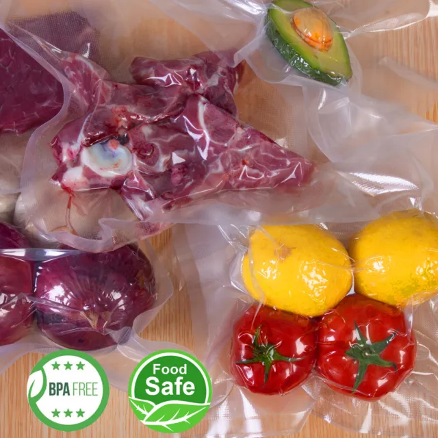 100pcs Vacuum Sealer Bags Food Saver Sealing Machine Kitchen Storage Bag
