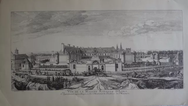 fac similé gravure du Château d'Anet