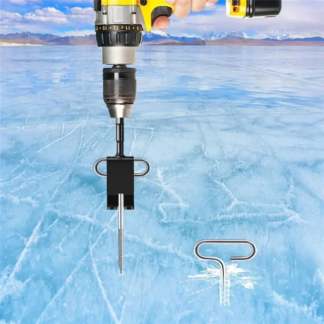 Ice Anchor Drill Adapter Durable Power Drive Drill Practical for Ice Stakes