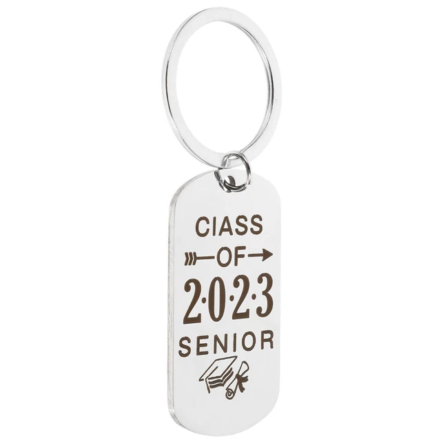 Graduation Keychain Advanced Stainless Steel Pendant Keepsake Gifts Key Ring