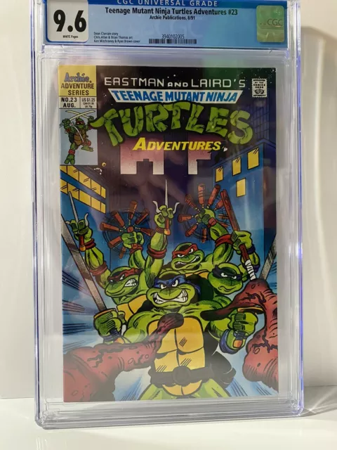 Teenage Mutant Ninja Turtles Adventures #23 1st Slash 1991 CGC 9.6 TMNT
