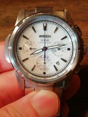 wired solar chronograph