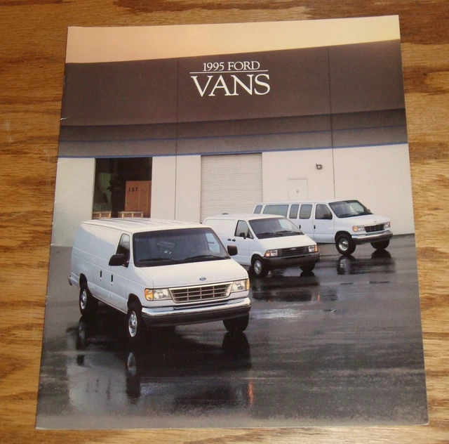 ORIGINAL 1995 FORD Van Sales Brochure 95 Econoline Club Wagon Aerostar