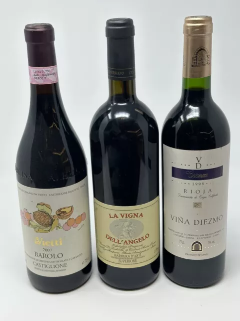 Weinkeller Auflösung: Viña Diezmo  / Vietti  / Vina del Angelo 3 Flaschen