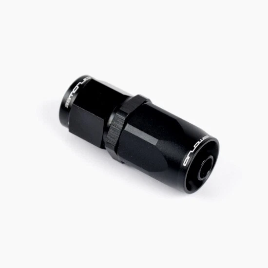 Arlows Alu Fitting Dash 6 - gerade - ( Schwarz, 9/16 - 18 UNF )