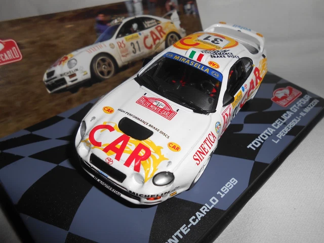 Miniature Toyota Celica GT-Four Rallye Monte-Carlo 1999 - 1/43 Altaya NEUVE