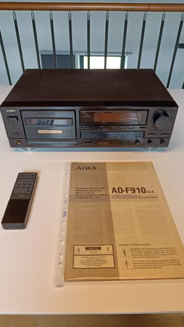 AIWA AD-F910 piastra registratore cassette tape deck mangianastri - revisionato