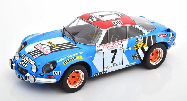 IXO Renault Alpin A110 Tour de Corse 1973 Therier / Callewaert #7 1/18 Scale New