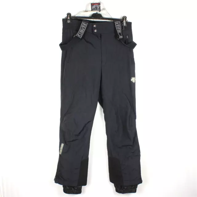 Descente Hommes Ski Pantalons Taille ~ M Extérieur Noir Salopettes Nylon k8771