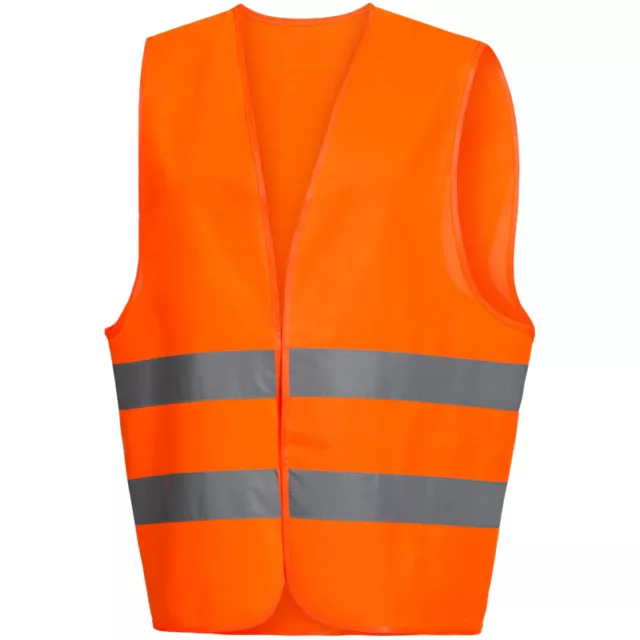 Gilet de sécurité orange 2 bandes réfléchissantes NITRAS 7110 Taille M à 2XL