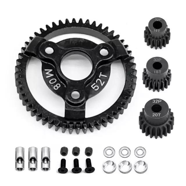 0.8M 32P Spur Gear 50T 52T 56T 60T For Traxxas Slash 2WD VXL XL-5 Bandit 1/10