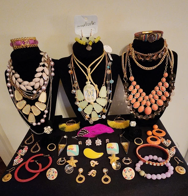 Spring Has Sprung! Assorted Pastel Vintage To Modern Costume Jewelry Lot