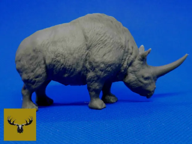 Giant Ice Age Rhino-Elasmotherium 1/48 scale resin model! Very Detailed! 2