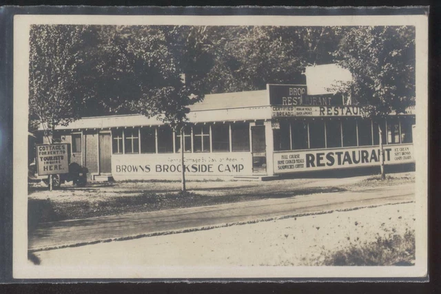 RP Postcard NIAGARA FALLS New York/NY  Browns Brookside Camp Restaurant 1910's