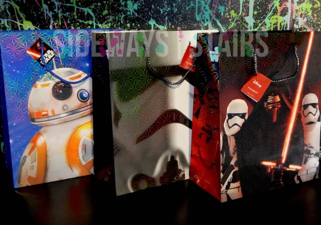 bags　GIFT　STAR　Christmas　BAG　HOLIDAY　PicClick　WARS　holo　£13.93　stormtrooper　HOLOGRAPHIC　kylo　bb8　UK