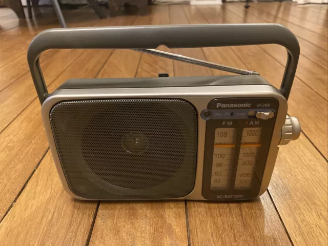 Panasonic Radio AM/ FM Portable Radio  Tested Working Model- RF-2400