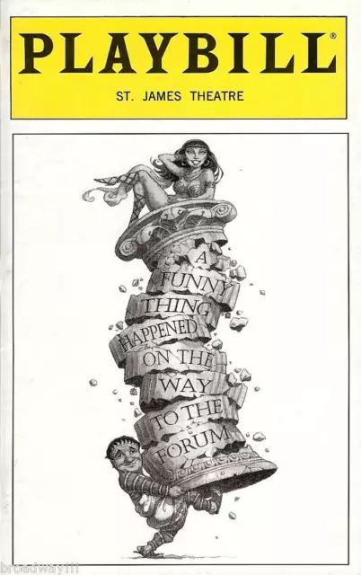 Nathan Lane "FORUM" Ernie Sabella / Mary Testa / Stephen Sondheim 1996 Playbill