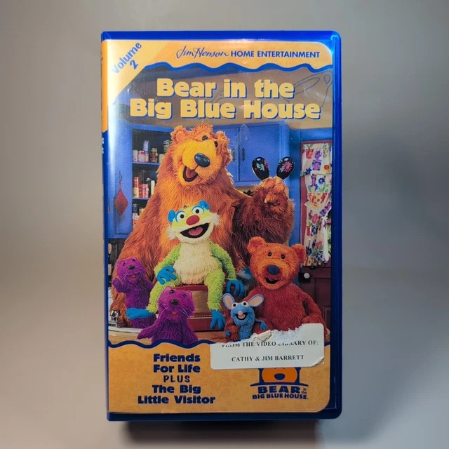 BEAR IN THE Big Blue House Volume 1 VHS Tape 1998 Clamshell 2 Shows Jim ...