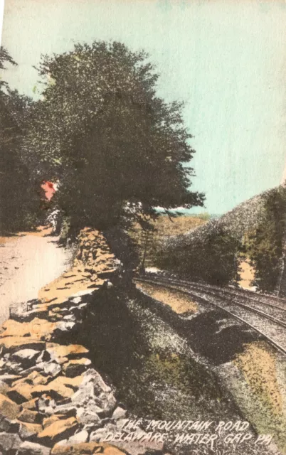 Vintage Postcard 1910's The Mountain Road Delaware Water Gap Pa. Pennsylvania