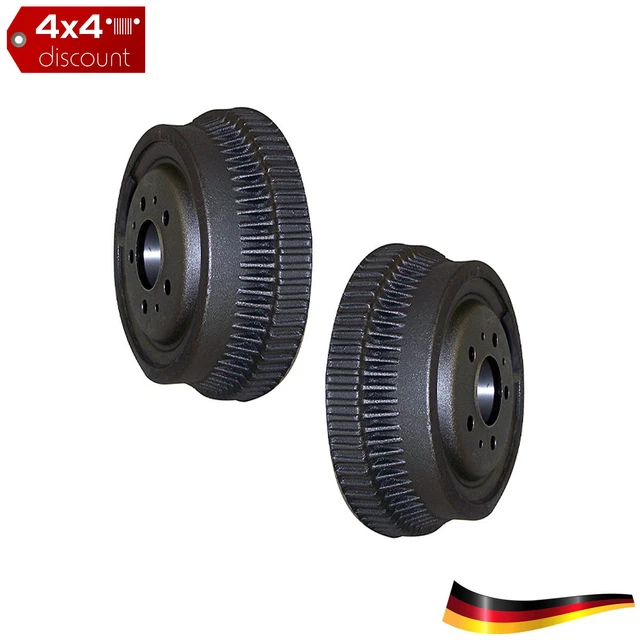 2x Tambour de Frein Arrière Jeep Comanche MJ 1986/1989