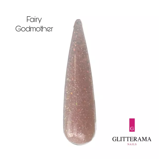 FAIRY GODMOTHER Glitter acrylic powder Glitterama Nails Nude glitter shimmer