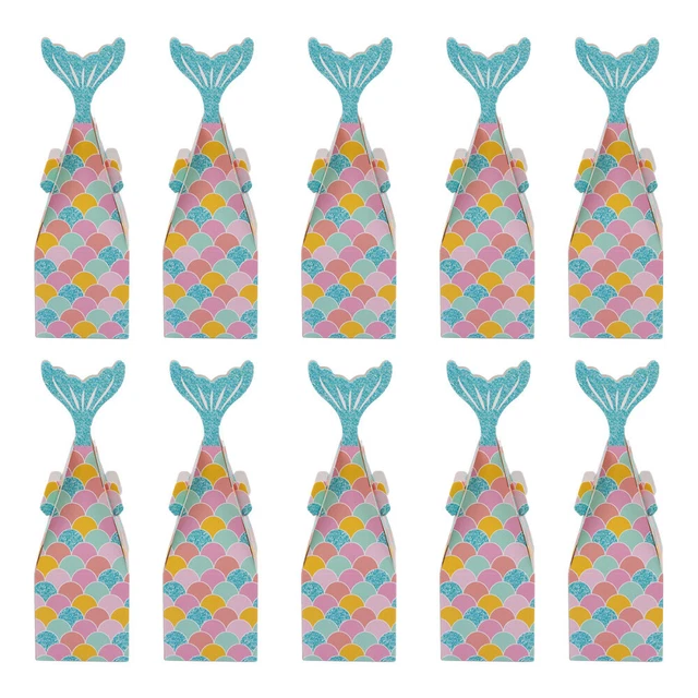 50 Pcs Treat Paper Bags Under The Sea Party Favor Birth Ceremony