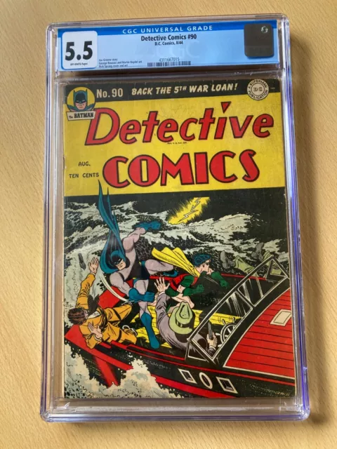 Detective Comics 90 (1944) – DC Comics Batman Golden Age– CGC 5.5