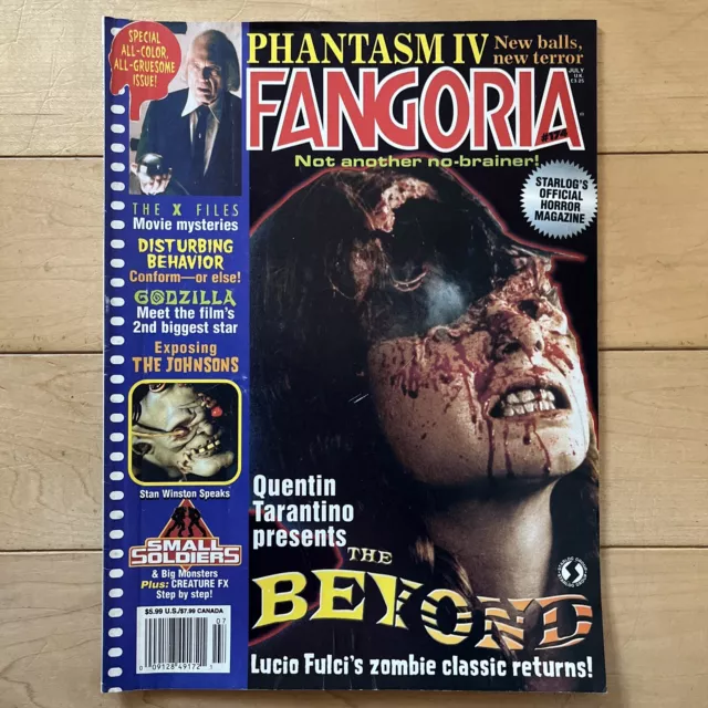 FANGORIA Mag #174 Quentin Tarantino The Beyond, Small Soldiers, Godzilla