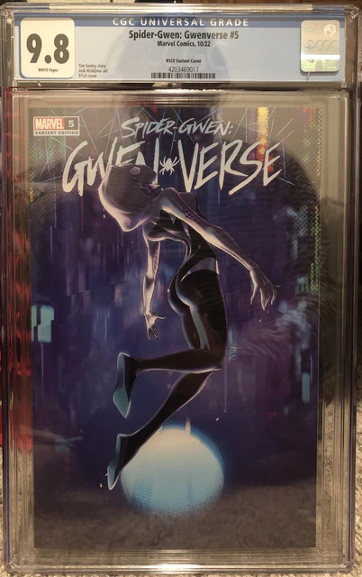 CGC 9.8 SPIDER-GWEN: GWENVERSE #5 MARVEL 2022 R1C0 Trade VARIANT COVER EDITION
