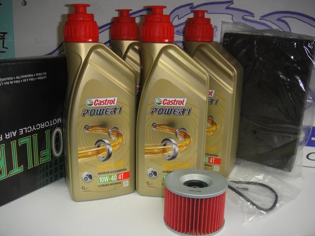 Castrol Power 1 10W40 Öl + Ölfilter KAWASAKI Ninja 250R Ab Bj 2008